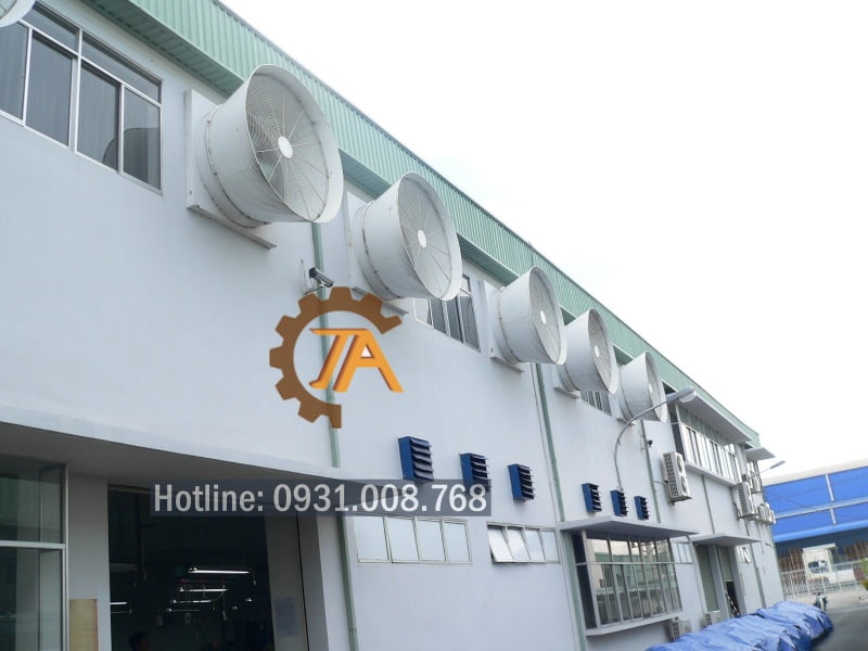 Hệ thống thông gió làm mát được sử dụng rất phổ biến.