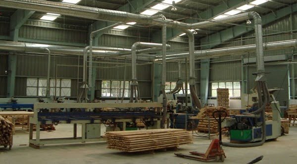 Hệ thống hút bụi nhà máy gỗ có chế độ bảo hành lâu dài