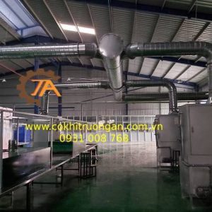 thi công ống gió hút mùi