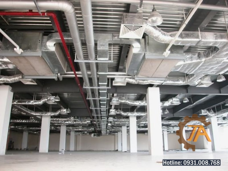 Hệ thống thông gió nhà xưởng giúp cho không khí trong lành, mát mẻ, lọc không khí, lọc bụi, khử độc.