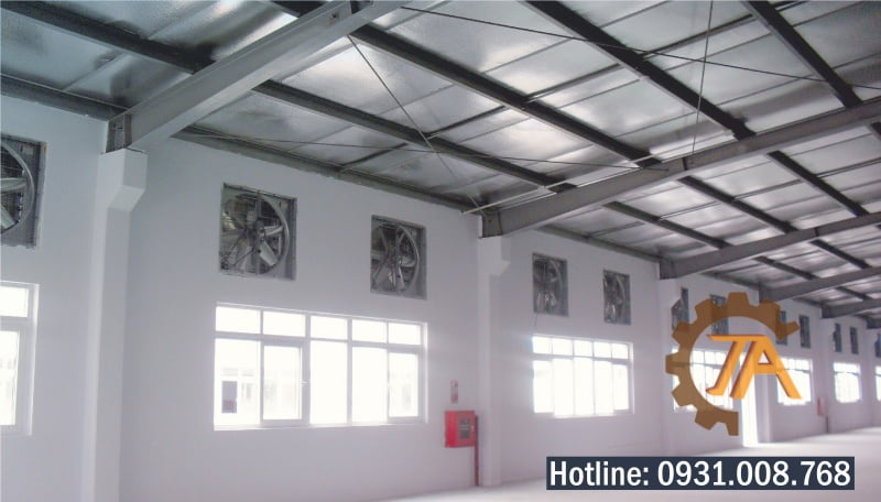 Nguyên lý thông gió nhà xưởng.