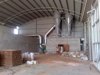 Hệ thống hút bụi xưởng gỗ.