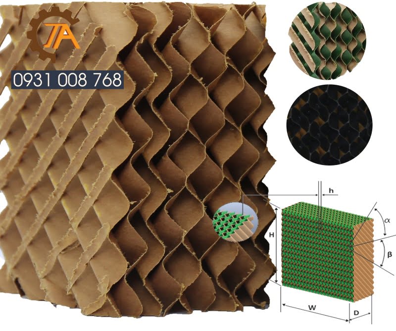 Cấu tạo tấm làm mát colling pad