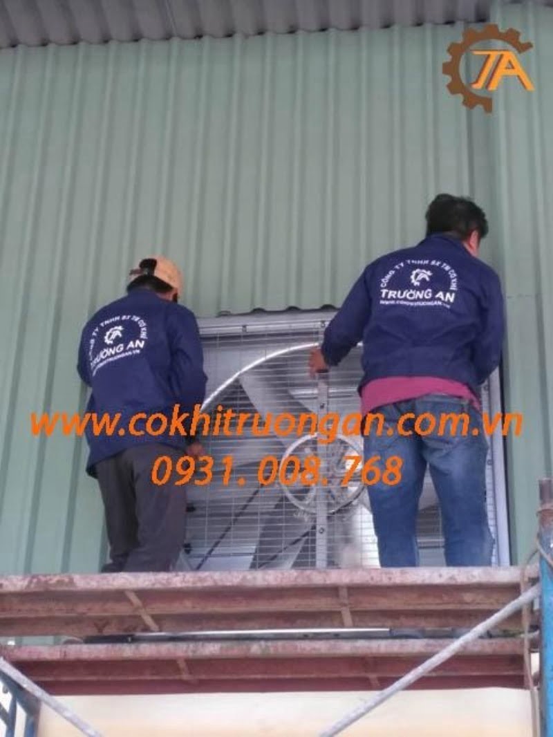 Trường An chuyên thi công lắp đặt quạt thông gió cho nhà xưởng