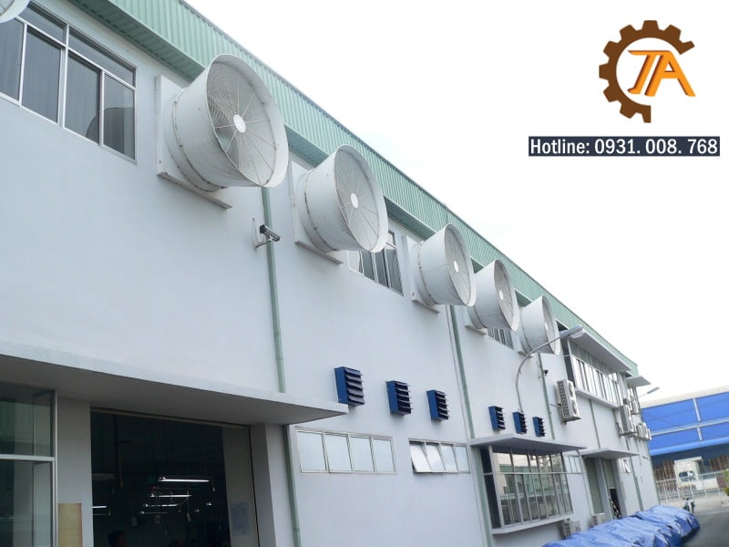 Lắp đặt hệ thống thông gió mang lại nhiều lợi ích cho nhà xưởng.