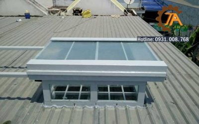 Giếng trời nhà xưởng giúp thông gió hiệu quả cho mái nhà xưởng