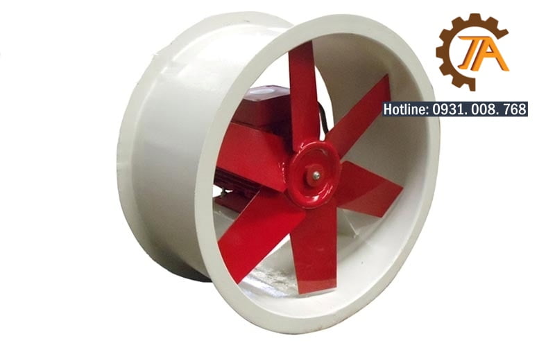 Quạt hướng trục thông gió nhà xưởng với công suất hoạt động lớn