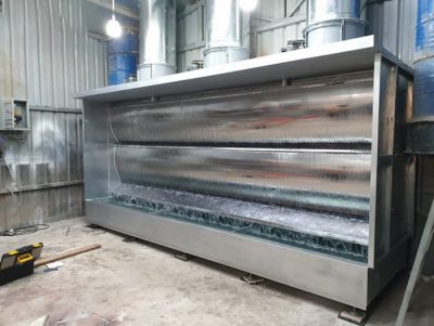 Địa chỉ cung cấp buồng phun sơn cũ, buồng phun sơn màng nước giá tốt